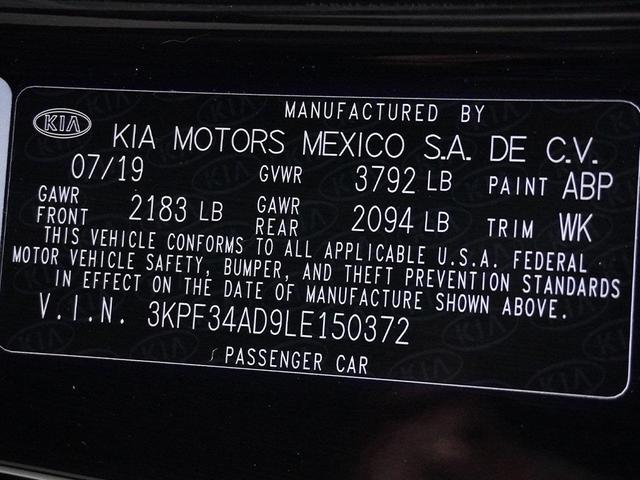 Photo of 2020 Aurora Black Kia Forte