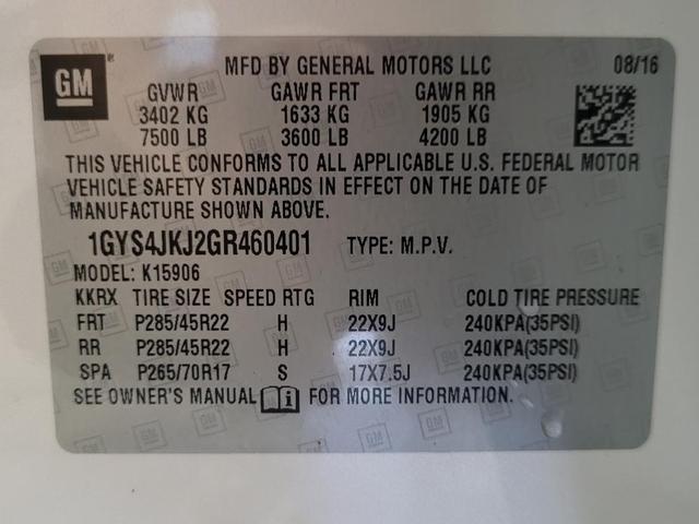 Photo of 2016 Crystal White Tricoat Cadillac Escalade ESV