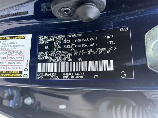 Photo of 2022 Nautical Blue Metallic Toyota 4Runner