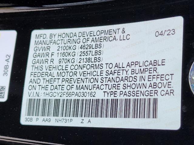 Photo of 2023 Black Pearl Honda Accord Hybrid