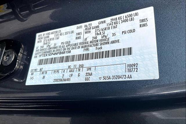 Photo of 2022 Carbonized Gray Metallic Ford F-150