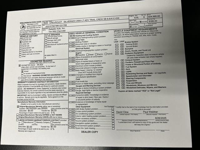Photo of 2024 Summit White Chevrolet Silverado 2500