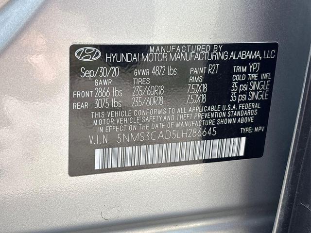 Photo of 2020 Shimmering Silver Pearl Hyundai SANTA FE