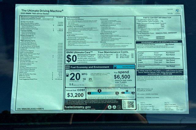 Photo of 2025 Brooklyn Grey Metallic BMW 760