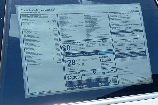 Photo of 2025 Alpine White BMW X1