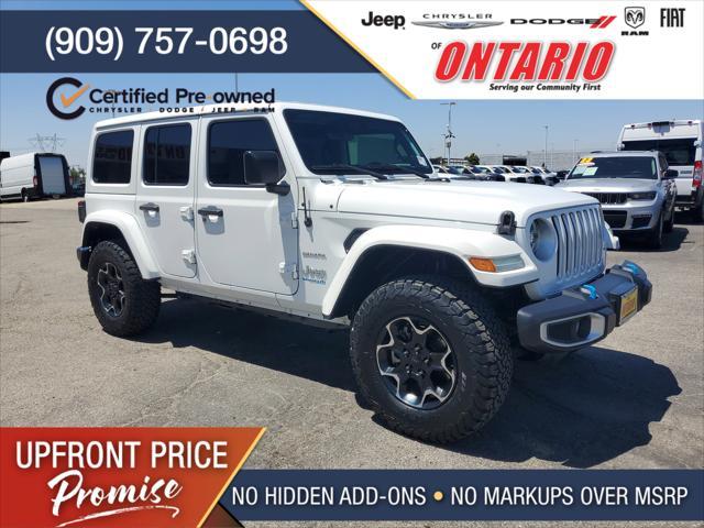 Photo of 2022 White Jeep Wrangler Unlimited 4xe