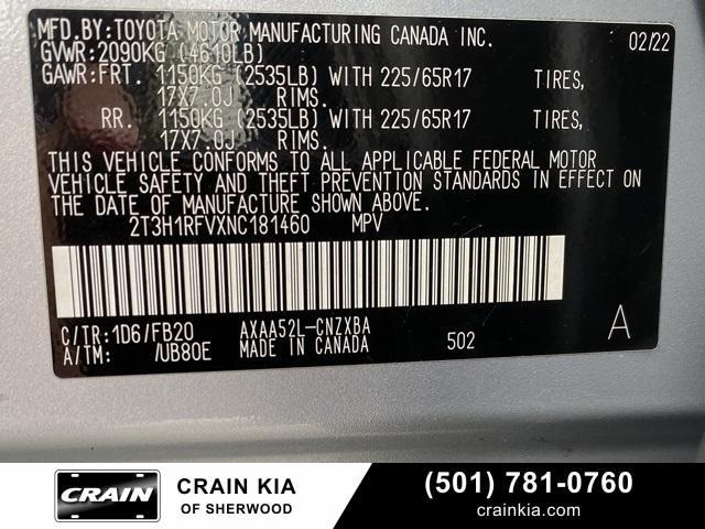 Photo of 2022 Silver Sky Metallic Toyota RAV4