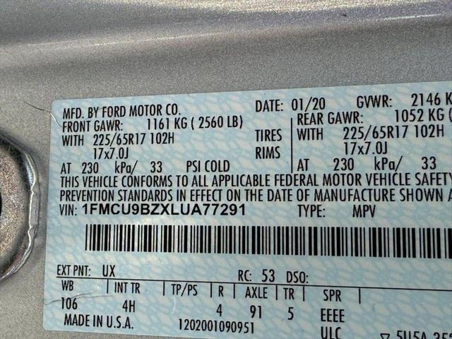 Photo of 2020 Ingot Silver Metallic Ford Escape