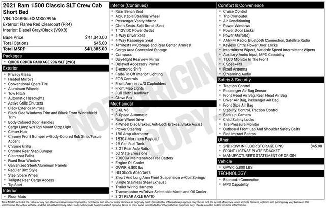 Photo of 2021 Flame Red Clearcoat RAM 1500 Classic