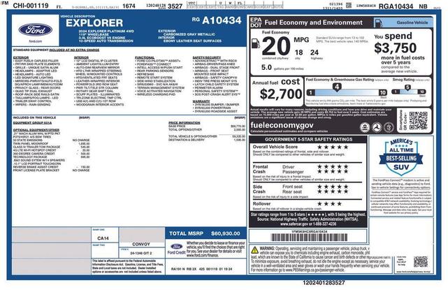Photo of 2024 Carbonized Gray Metallic Ford Explorer
