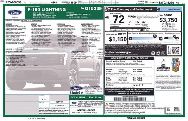 Photo of 2025 Gray Metallic Ford F-150 Lightning