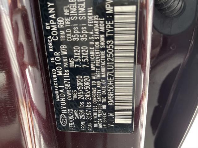 Photo of 2020 Burgundy Hyundai PALISADE