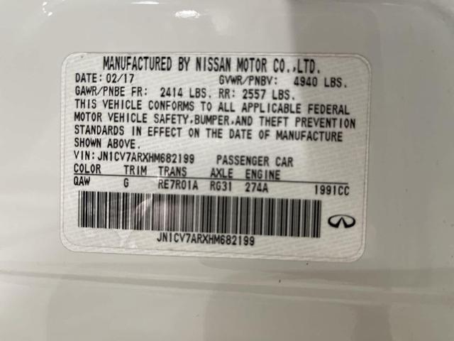 Photo of 2017 Pure White INFINITI Q50