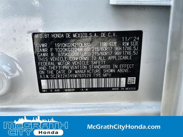 Photo of 2025 Platinum White Pearl Honda HR-V