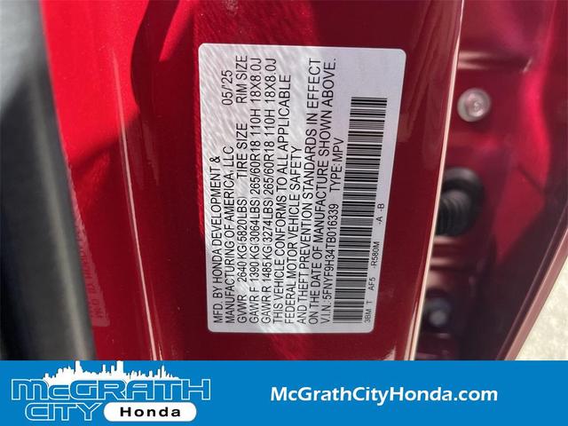 Photo of 2026 Radiant Red Metallic II Honda Passport