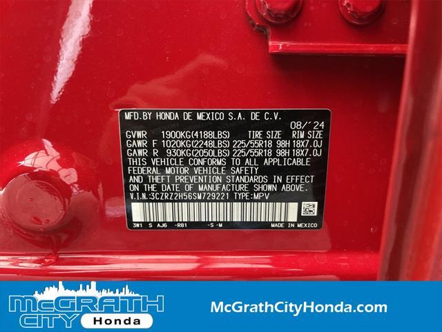 Photo of 2025 Milano Red Honda HR-V