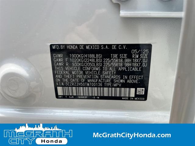 Photo of 2026 Platinum White Pearl Honda HR-V