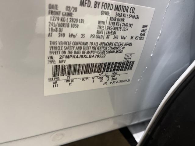Photo of 2020 OXFORD WHITE Ford Edge
