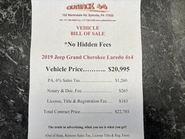 Photo of 2019 Gray (Granite Crystal Metallic) Jeep Grand Cherokee