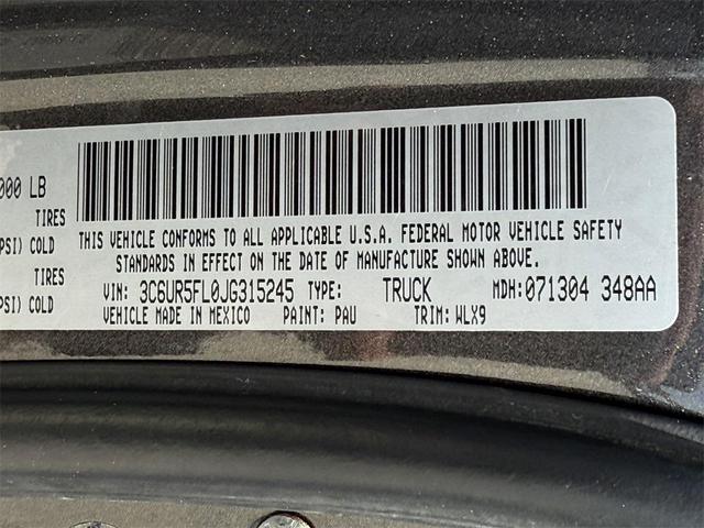 Photo of 2018 Granite Crystal Metallic Clearcoat RAM 2500