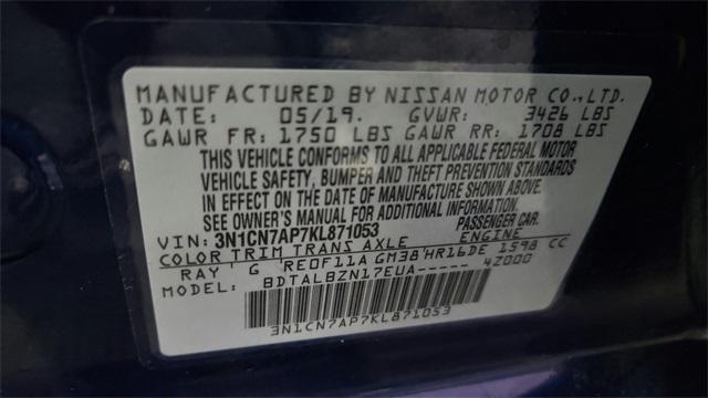 Photo of 2019 Deep Blue Pearl Nissan Versa