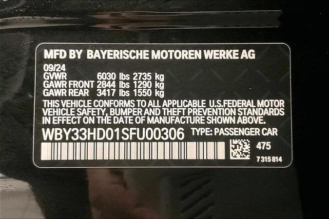 Photo of 2025 Black Sapphire Metallic BMW i4 Gran Coupe