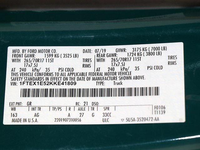 Photo of 2019 Green Ford F-150