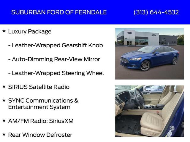 Photo of 2015 Deep Impact Blue Ford Fusion