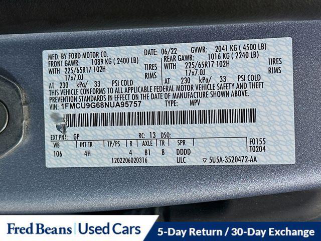 Photo of 2022 Ice Blue Ford Escape