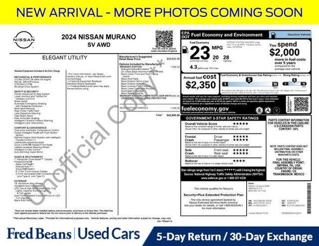 Photo of 2024 Black Nissan Murano