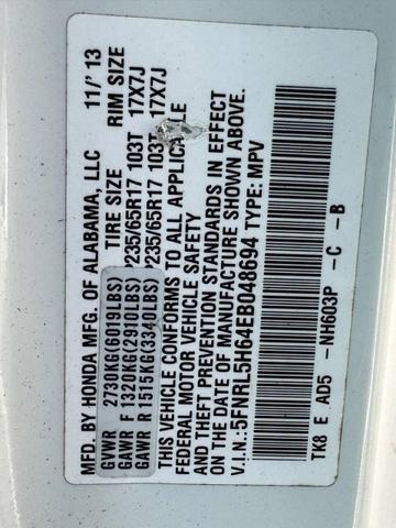 Photo of 2014 White Diamond Pearl Honda Odyssey