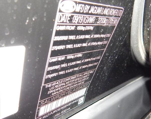 Photo of 2020 Santorini Black Land Rover Range Rover Sport