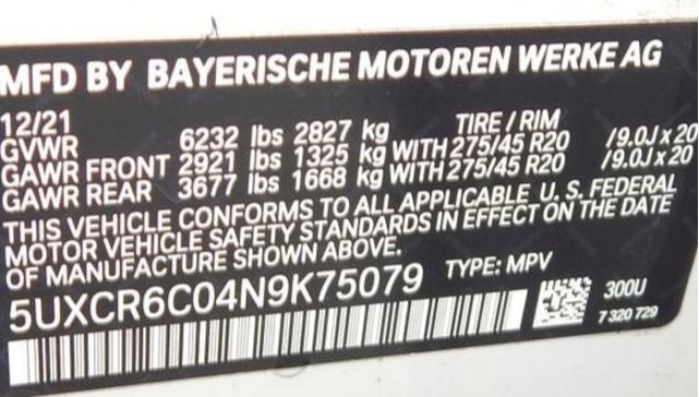 Photo of 2022 Alpine White BMW X5