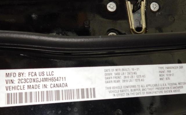 Photo of 2021 Pitch Black Clearcoat Dodge Charger