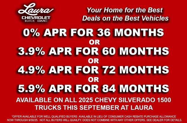 Photo of 2025 Summit White Chevrolet Silverado 1500