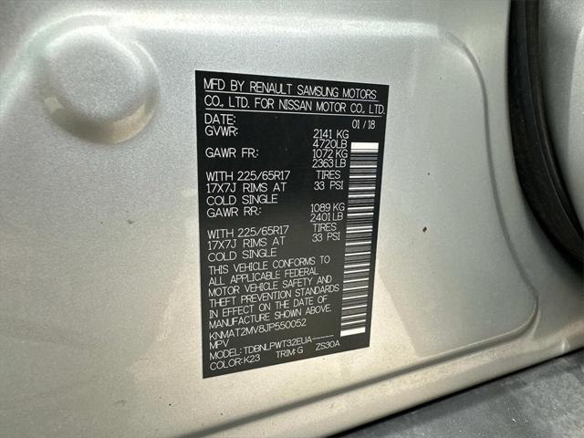 Photo of 2018 Brilliant Silver Nissan Rogue