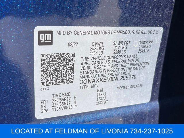 Photo of 2022 Blue Glow Metallic Chevrolet Equinox