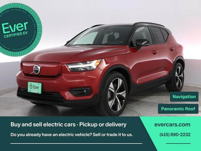 Photo of 2022 Fusion Red Metallic Volvo XC40 Recharge Pure Electric
