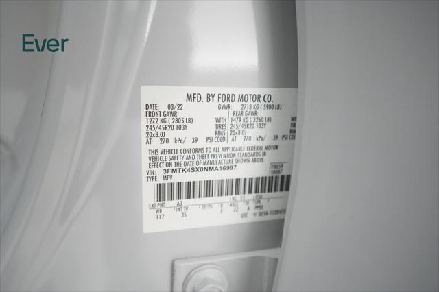 Photo of 2022 White Metallic Ford Mustang Mach-E