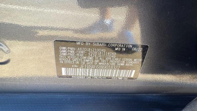 Photo of 2022 Ice Silver Metallic Subaru WRX