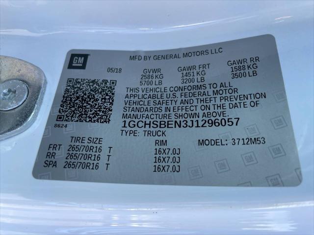 Photo of 2018 White Chevrolet Colorado