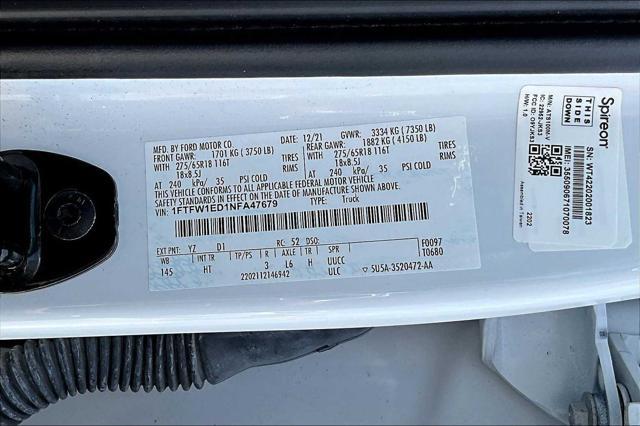 Photo of 2022 Oxford White/Stone Gray Ford F-150
