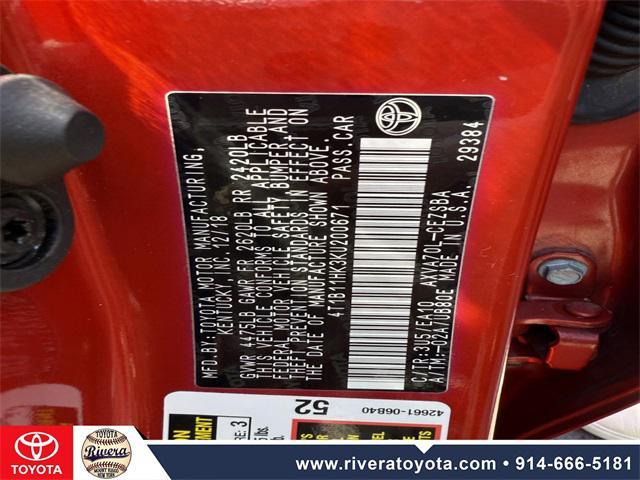 Photo of 2019 Supersonic Red Toyota Camry