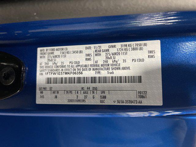 Photo of 2021 Velocity Blue Metallic Ford F-150