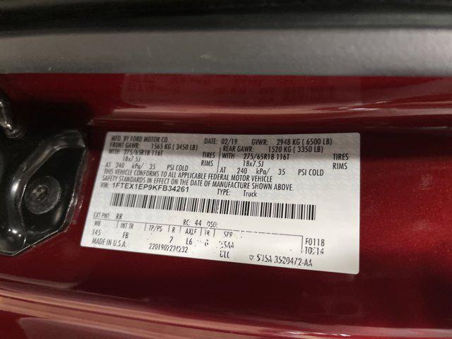 Photo of 2019 Ruby Red Metallic Tinted Clearcoat Ford F-150