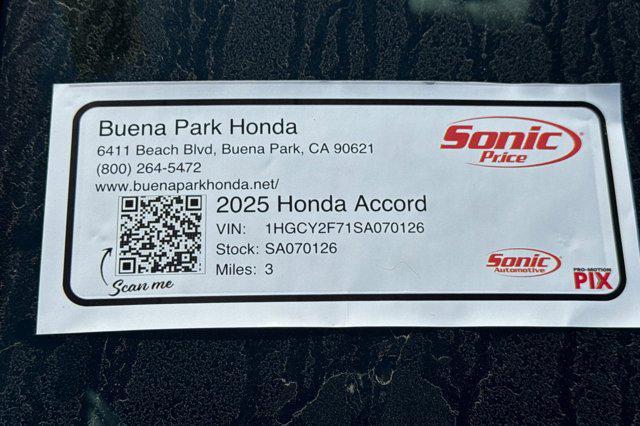 Photo of 2025 Crystal Black Pearl Honda Accord Hybrid