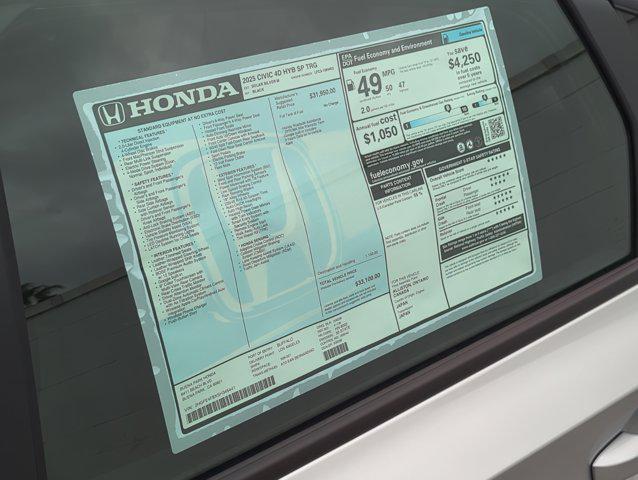 Photo of 2025 Solar Silver Metallic Honda Civic Hybrid