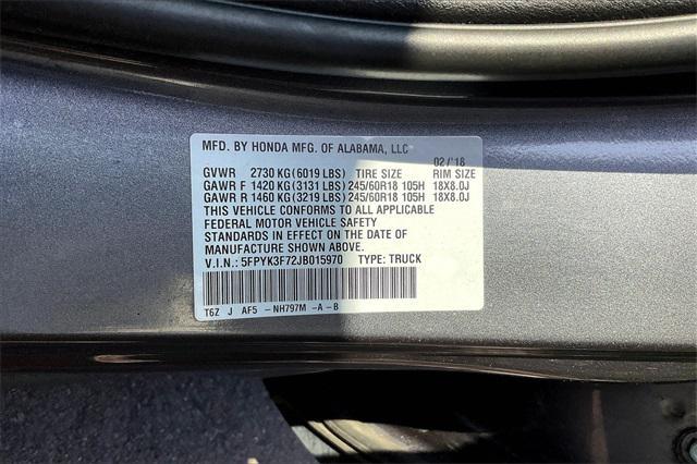 Photo of 2018 Modern Steel Metallic Honda Ridgeline