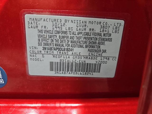 Photo of 2013 Red Brick Nissan Sentra