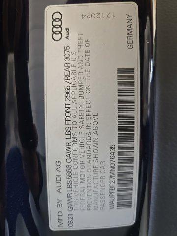 Photo of 2021 Firmament Blue Metallic Audi S7